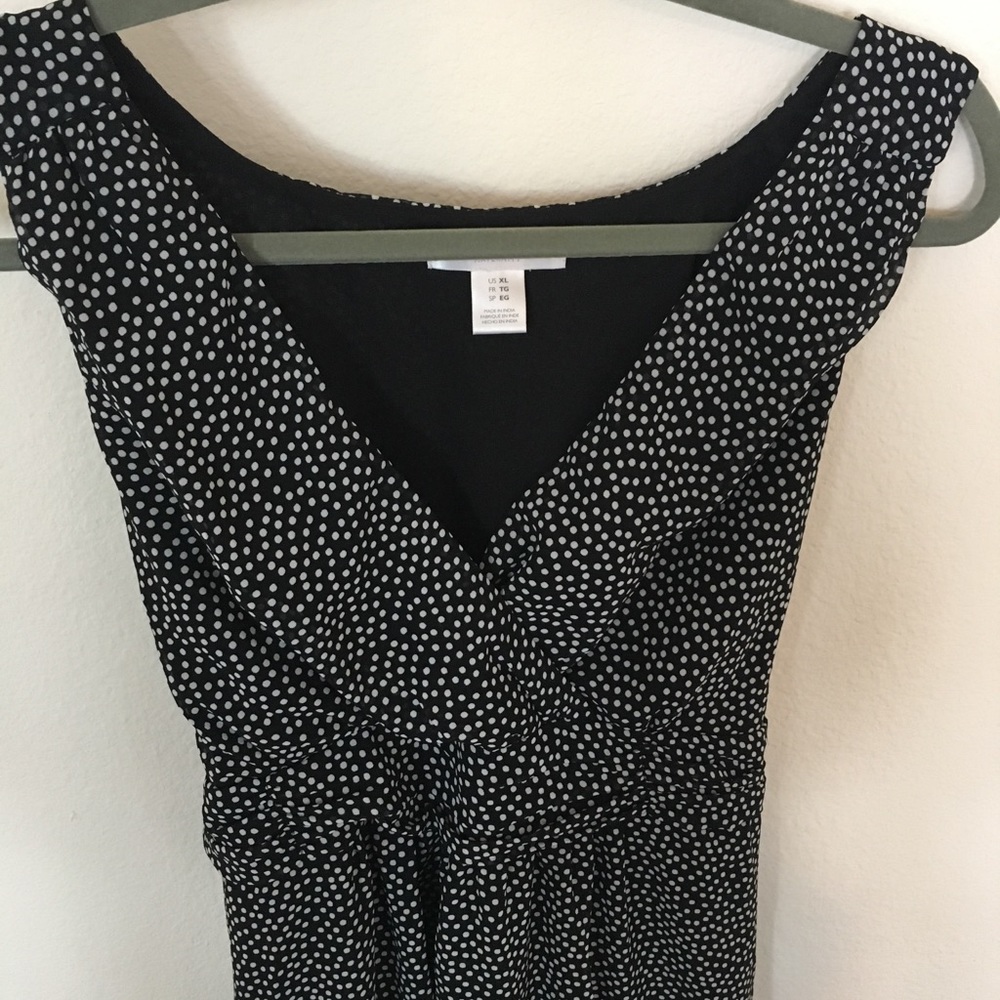Motherhood Maternity Black Polka Dot Dress